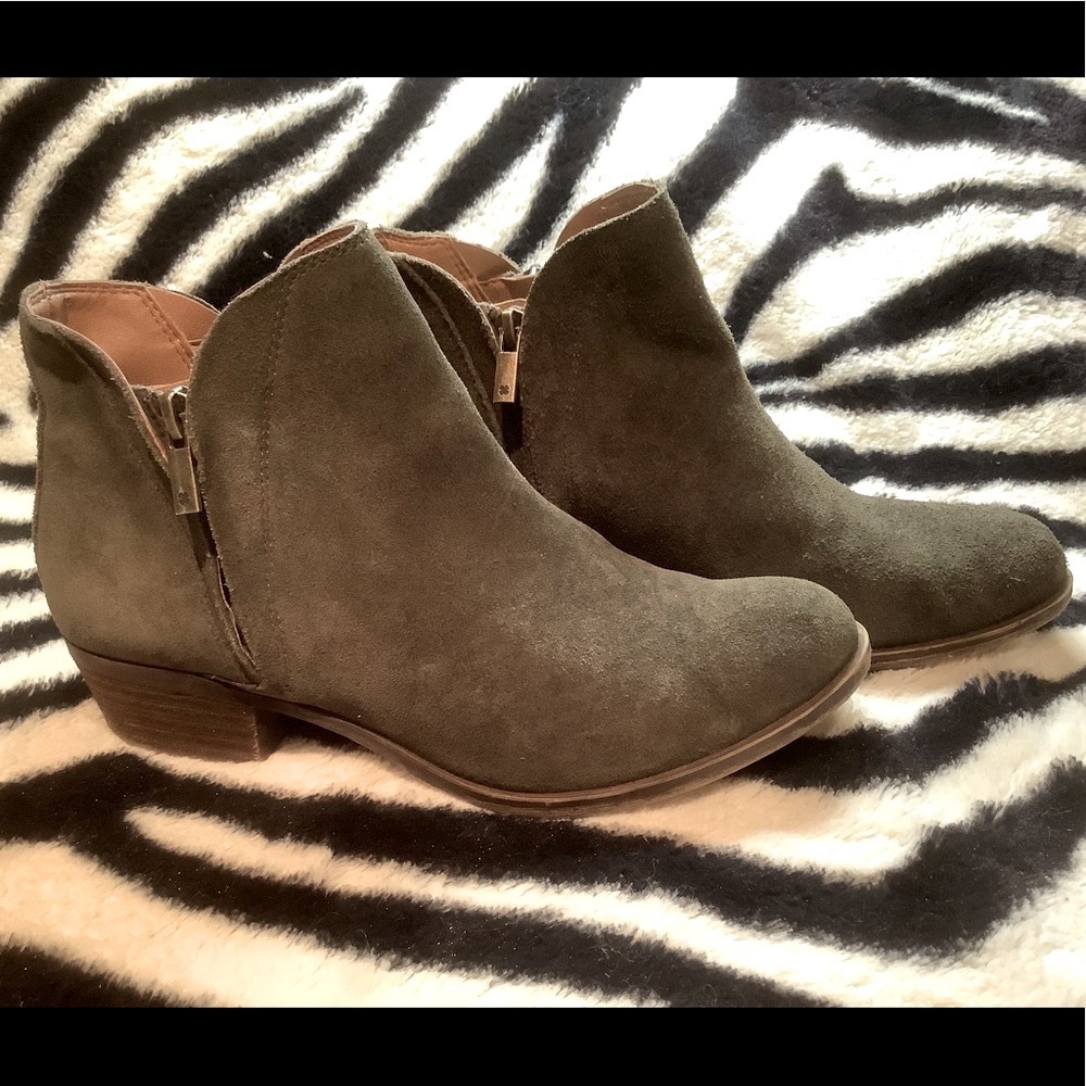 Lucky Brand Brenon Forest Green Booties